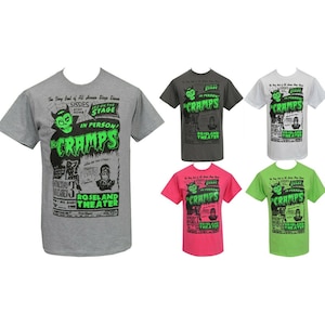 The Cramps Roseland Theater-T-Shirt | Herren Psychobilly Horror Show Punk Gig Tee
