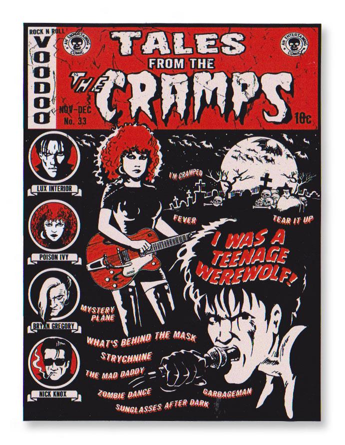 The Cramps Sticker Decal – “tales From the Cramps” Vince Ray