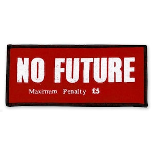 NO FUTURE Red Patch | Sew-on Seditionaries Punk Jacket Patch
