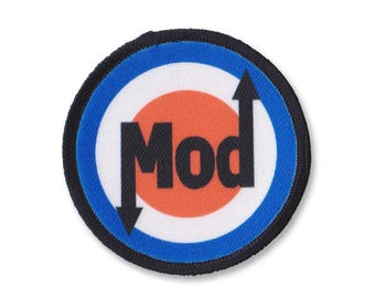 Mod Arrow Target Patch – Mod Two Tone Ska Scooter Sew-on Jacket Patch