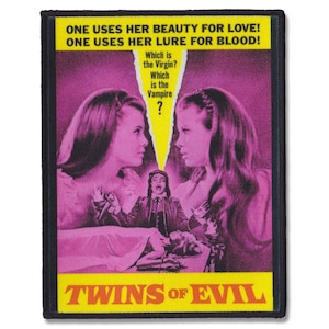 Patch Twins of Evil – Patch de filme de terror vintage