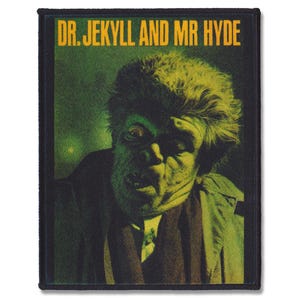 Patch Dr. Jekyll e Mr. Hyde - Patch clássico de filme de terror - Patch gótico costurado - Patch retrô de terror punk faça você mesmo