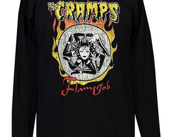 The Cramps Flamejob Long Sleeve T-shirt – Men's Psychobilly Punk