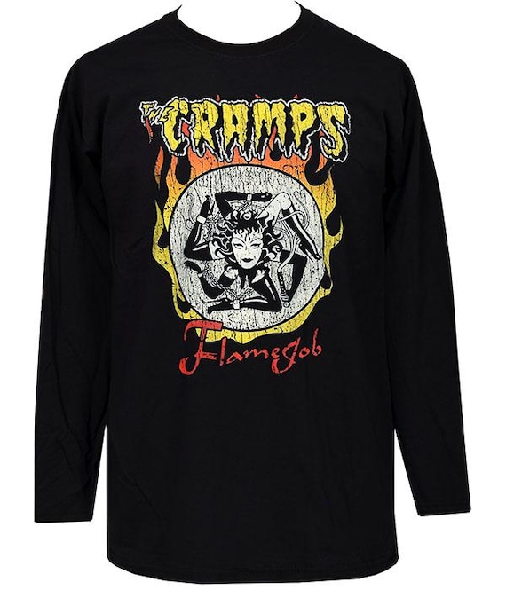 The Cramps Flamejob Long Sleeve T-shirt – Men's Psychobilly Punk