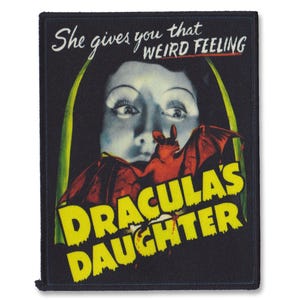 Dracula’s Daughter Patch - Retro Horror Sew-On Patch - Classic Monster DIY Vest Patch - Gothic Horror Punk Patch - Vintage Vampire Patch
