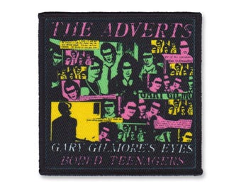 De reclamepatch 'Gary Gilmore's Eyes' | Klassieke punk-naaipatch 1977