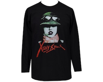 X-Ray Spex Men’s Long Sleeve Top | Poly Styrene Helmet Punk Shirt