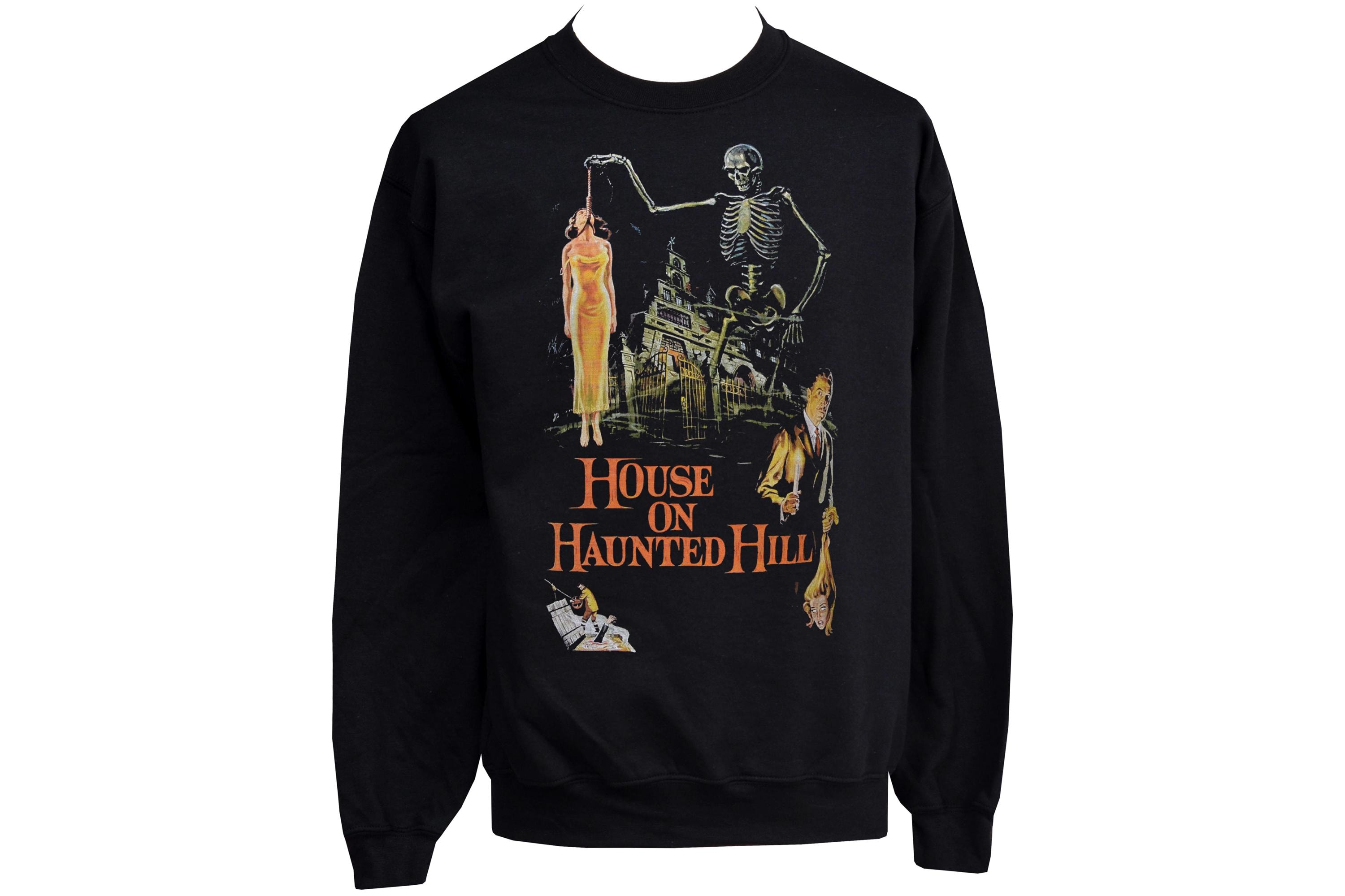 た*こ様 House on the Hill Sweatshirt Black House on Haunted Hill Sweatshirt | Vintage Horror Movie Jumper - Etsy