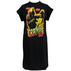 The Cramps T-Shirt Dress – Monsters Hot Rods Bikini Girls Print (Sizes XS to 5XL)