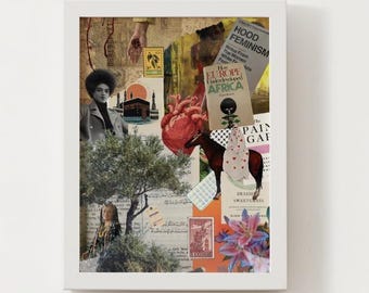 Juste une fille - Poster d'art mural collage