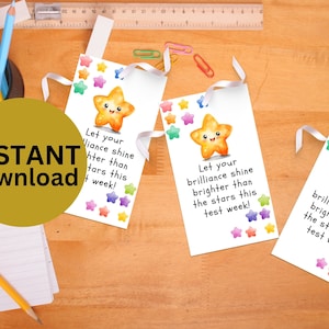 Testing Tags Test abnehmen Motivation Lehrer Snack Geschenk Schüler Ermutigung SATs Testing Card Benchmark Testing Snack DOWNLOAD MC75