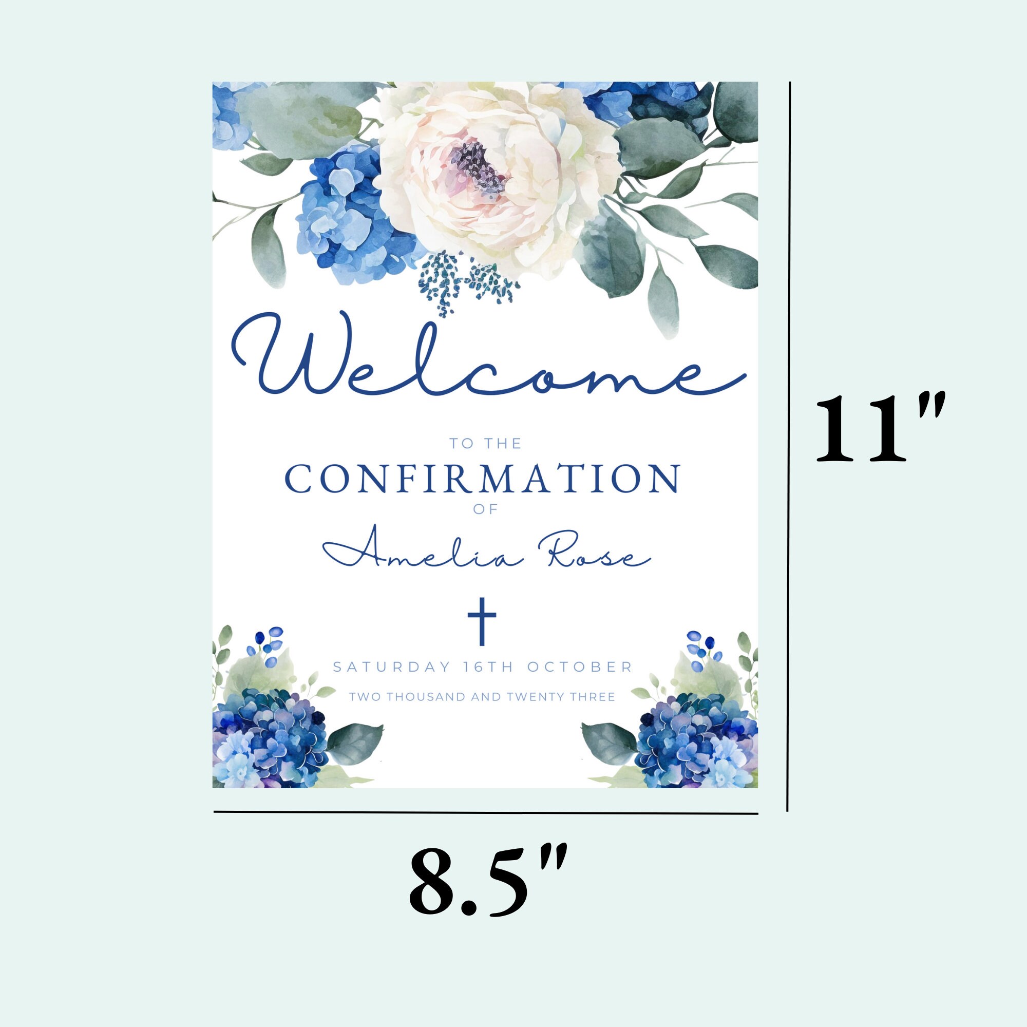 Confirmation Welcome Sign, Printable Welcome to the Party Sign ...
