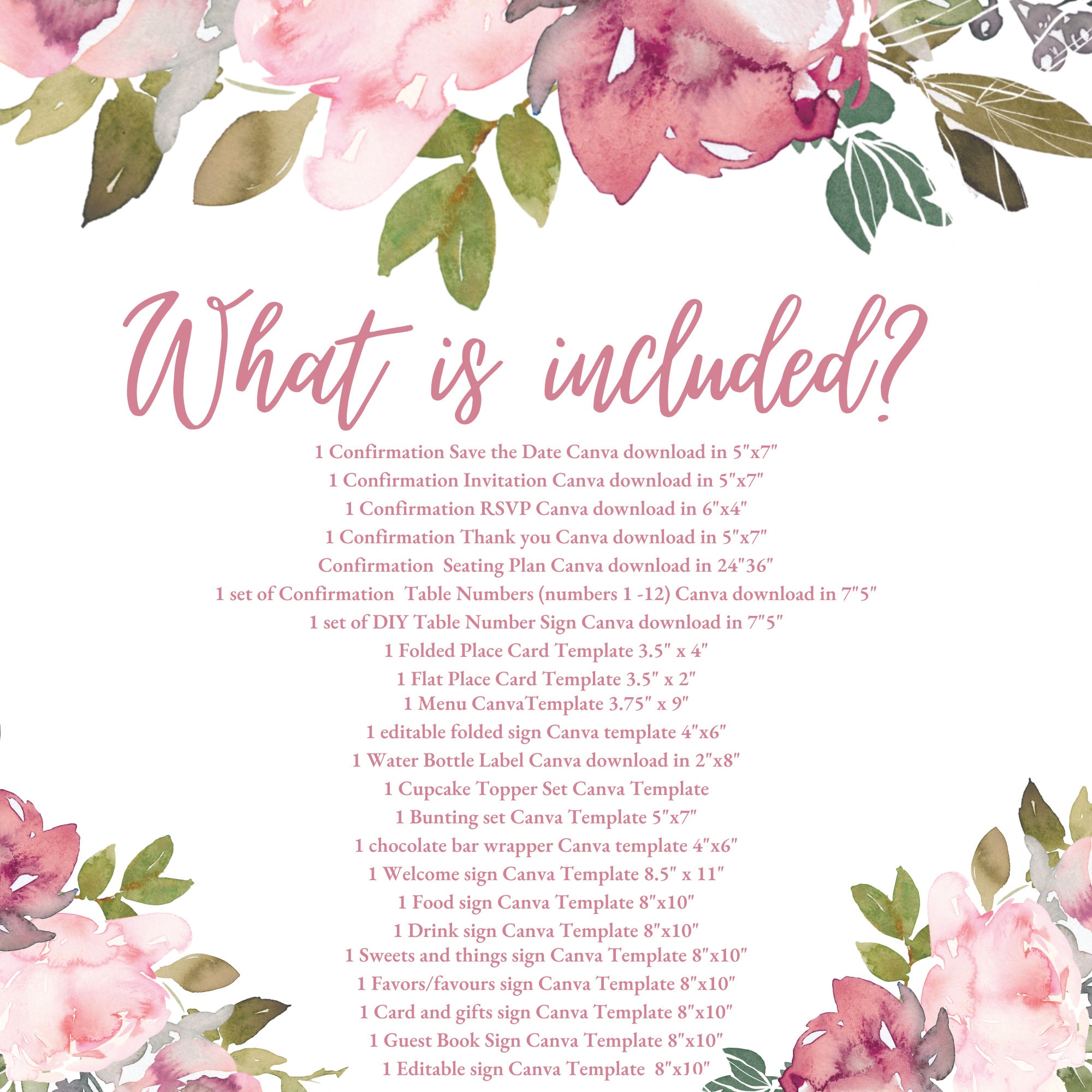 Cherry Blossom Seating Chart Confirmation Sign Etsy