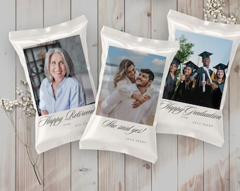 Custom Chip Bags, Personalized Chip Bag, Photo Chip Bag Digital, Birthday Party Chip Bag, Photo Crisp Packet, Treat Packet Digital  Download