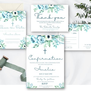 Pacchetto invito di conferma Greenery stampabile, invito di conferma stampabile, RSVP Save the Date, grazie DOWNLOAD DIGITALE MC0010