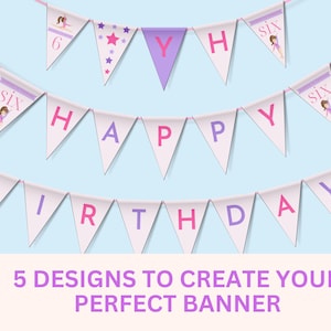Gymnastic Party Banner, Gymnastics Birthday Backdrop, Editable Gymnastic Banner, Gymnastic Party Bunting Decoration Digital Download MB1