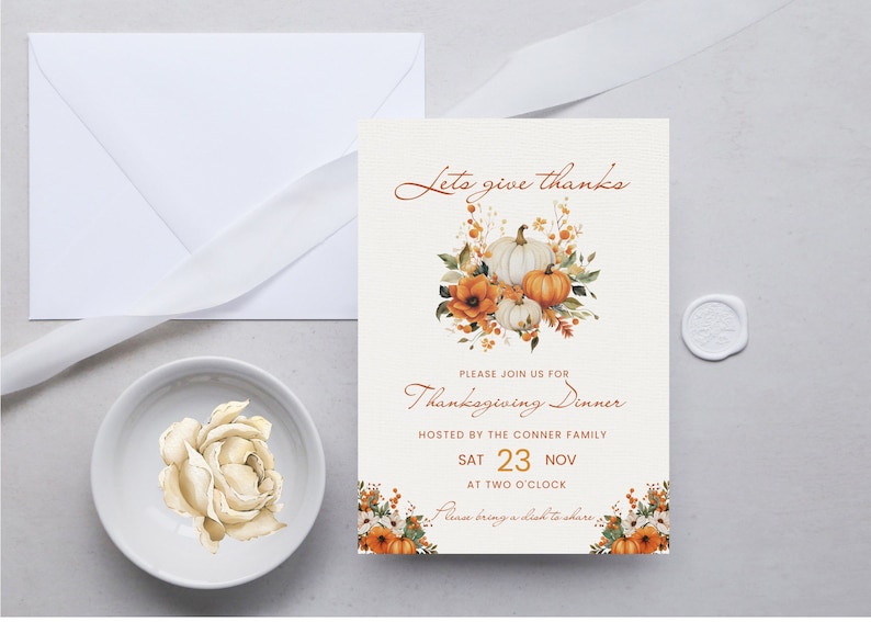 Thanksgiving sign up list