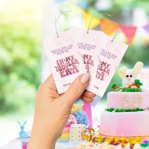 Printable Eras Thank you Tags, In my Toddler Era, Eras Thank you Tags, Goodie Bag Tags birthday, Toddler Favor tags 2 x 3.5 MCE1