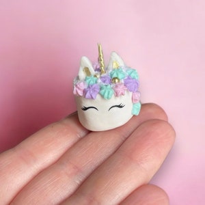 1:12 Unicorn cake - Pastry - Sweet - Pastel - Gold - Cake - Dollhouse - Dollhouse - Handmade