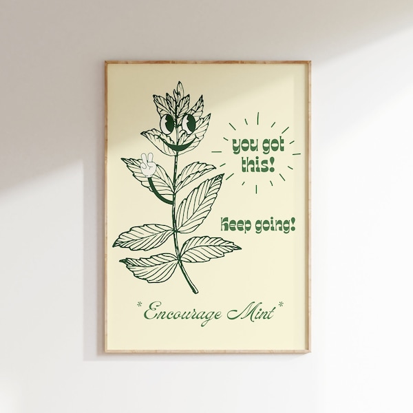 Mint Kitchen Art Etsy