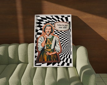 みい❤︎ページ Retro Magazine Print • Funky 50s Housewife Wall Art