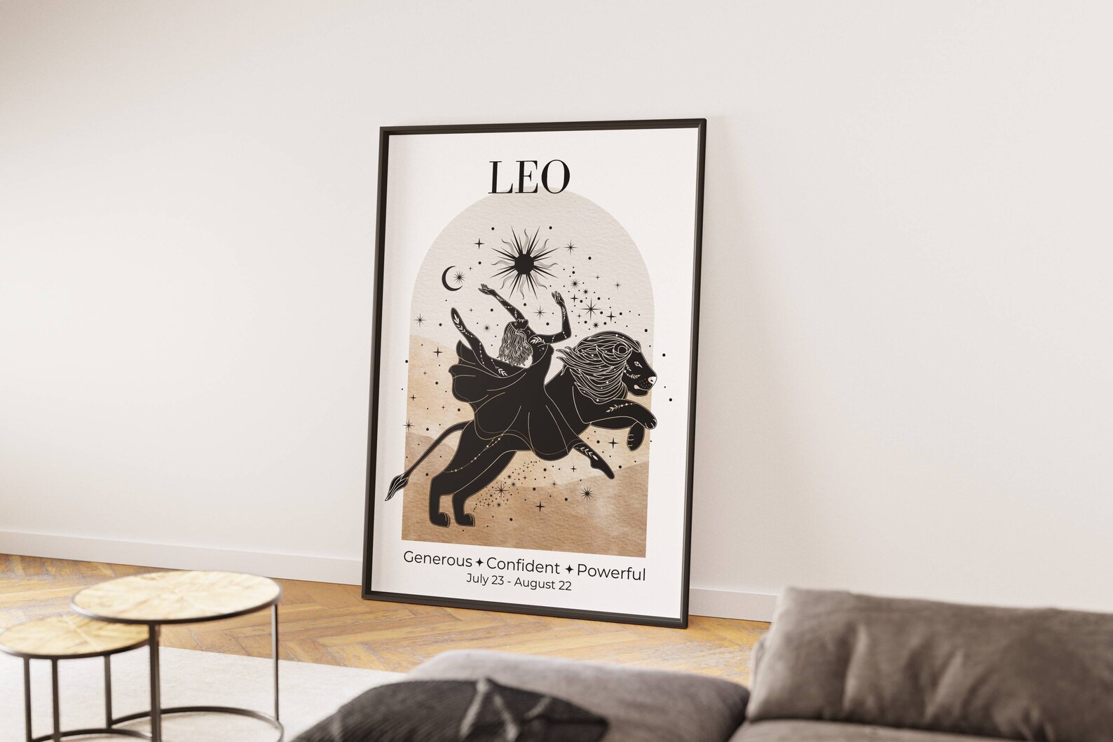 Leo Zodiac Goddess Wall Art Zodiac Poster Leo Print - Etsy