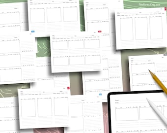 13 Storyboard-Vorlagen für TV, Film, Social Media und Anamorphic Breitbild.