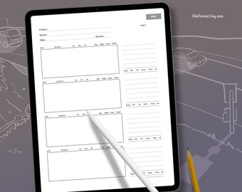2.66 Breitbild Storyboard Vorlage