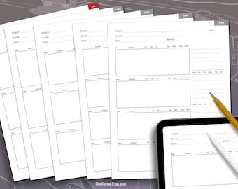 Breitbild Storyboard Vorlagen, Anamorphic Ratios (Digitaler Download)