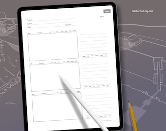 1.85 Breitbild Storyboard Vorlage