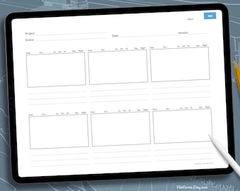 Plantillas de guiones gráficos UHD y HD de 16 x 9: incluye diseños horizontales y verticales