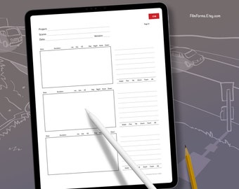 17: 9 (1.89) Rote Komodo Storyboard Vorlage