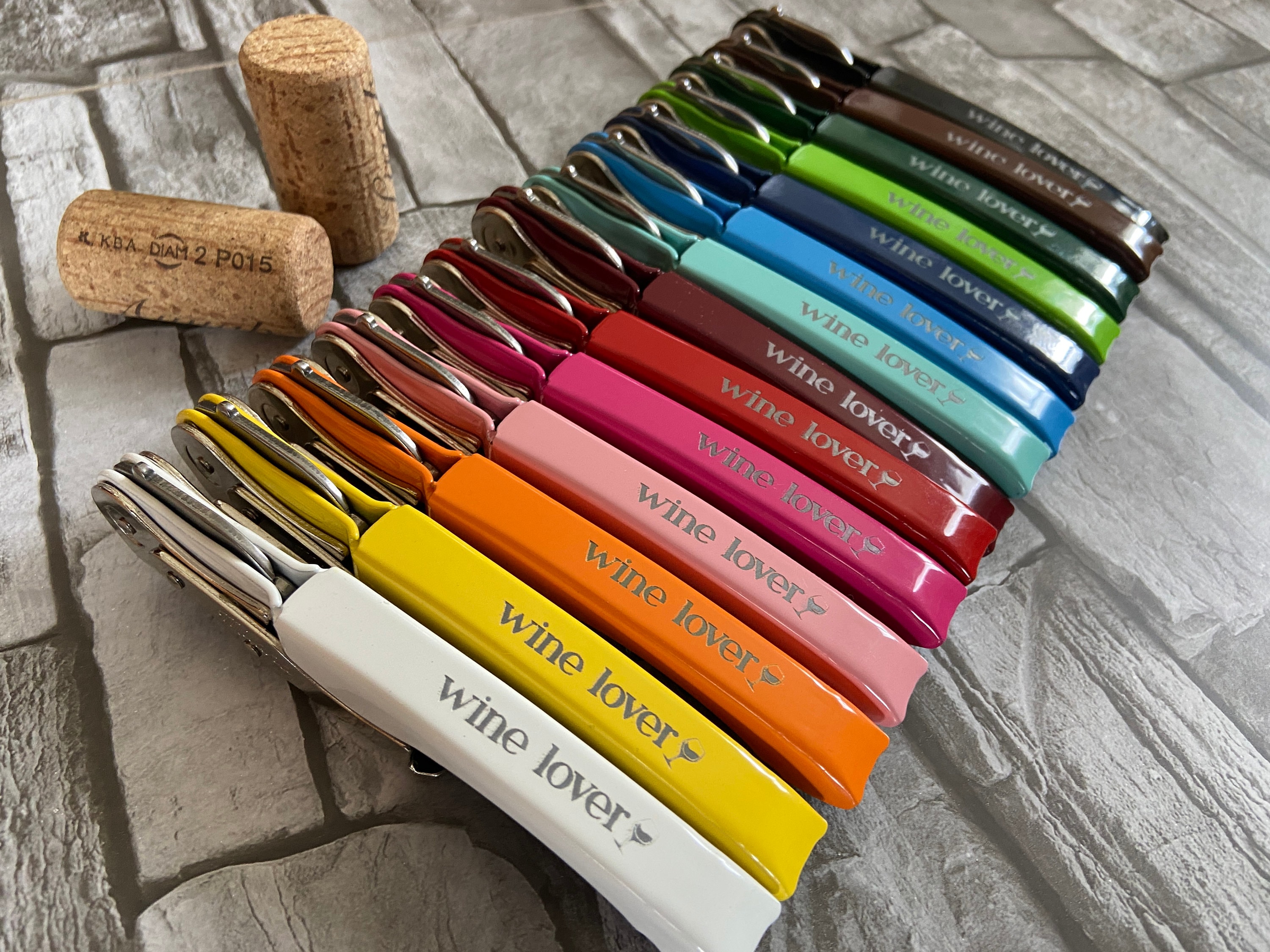 Italian Metal Corkscrews – Personalized and Available in 14 Vibrant Colors, Sommelier gift