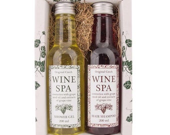 Wein-Spa-Geschenk-Set Wein-Spa-Kosmetik - Duschgel und Shampoo