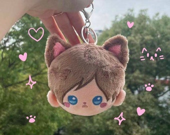 Chaveiro de pelúcia do gato Leon S. Kennedy de Resident Evil