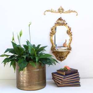 vintage planter plants indoor pot planter brass vintage home decor for plants planter pot gold brass antique porch decor indoor plant lover
