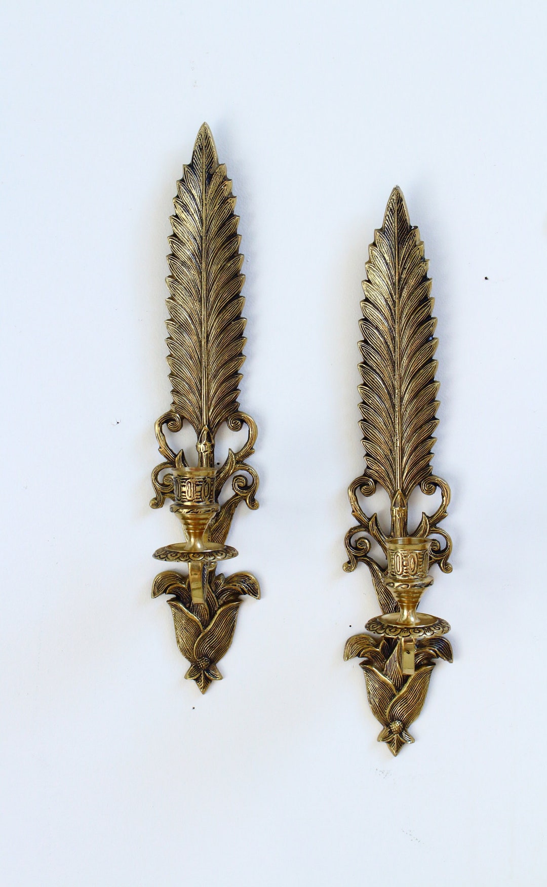 Art Deco Brass Wall Sconce Art Deco Sconce Pair Wall Sconce Etsy