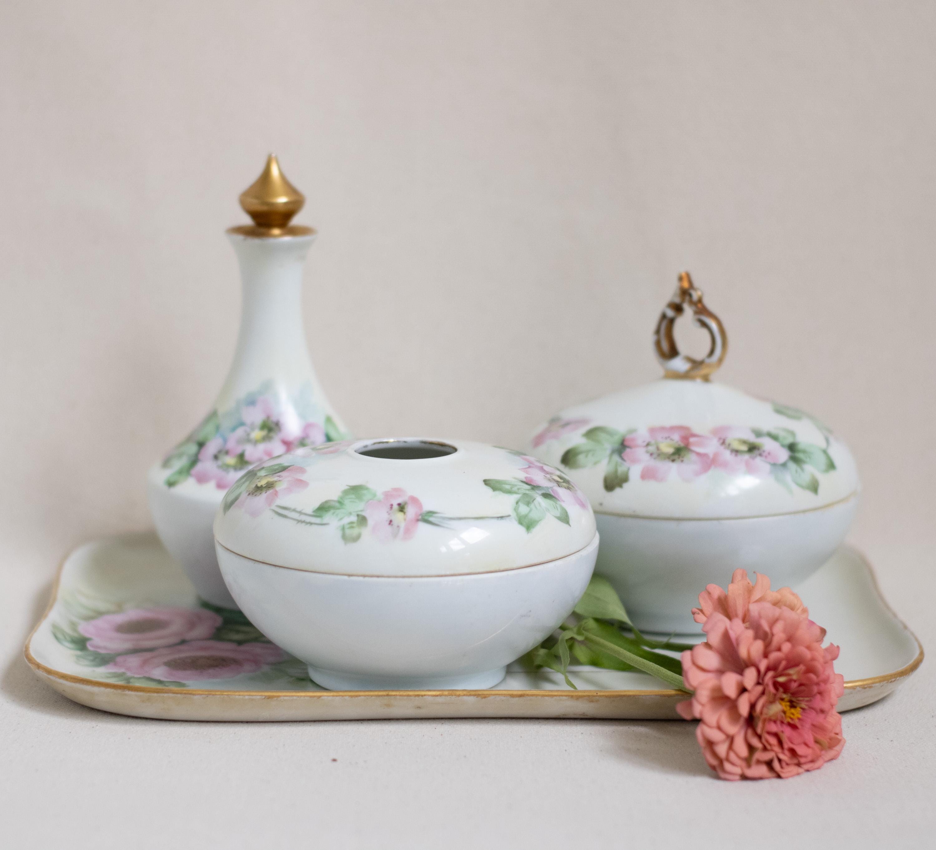 Limoges Vanity Set - Etsy