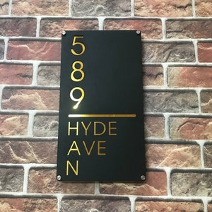 Custom House Number Sign, Number Box, Personalized Address Plaque, Christmas Gifts, Illuminated House Sign, Address Sign, Door Sign