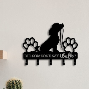 Portachiavi personalizzato in metallo per cani, portachiavi decorativo per amante dei cani, appendiabiti in metallo, ganci appendiabiti da ingresso, appendiabiti per chiavi in metallo, organizzatore di chiavi