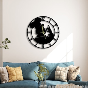 Chef Large Wall Clock Decoration, Wall Clock Unique for Home Decor and Wall Arts, Personalized Chef Metal Clocks For Wall Decor Gift