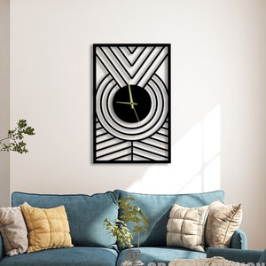 Metal Rectangle Large Wall Clock, Wall Clock Perfect Modern Look for Home Decor and Wall Arts, Personalized Rectangle Clocks For Wall Decor
