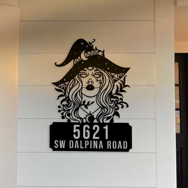 Witch House Number Sign - Etsy