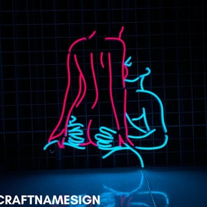 Sensual Couple Neon Sign, Couple Make Love Led Sign, Custom Neon Sign, Sexy Couple Room Wall Decor, Gifts For Couple, Bedroom Neon Led Light