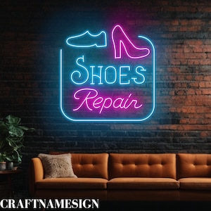 Shoes Repair Led Sign, Shoes Repair Shop Neon Sign, Shoe Shop Led Light, Custom Neon Sign, Shoe Shop Decor, Sport Shoes Repair Service Sign