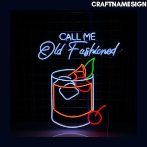 Call Me オールドファッションネオンサイン、カクテル LED サイン、カスタムネオンサイン、カクテルバーの壁装飾、バーパブの壁アート、パーティーイベント LED ライト