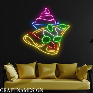 Crepe Sausage Neon Sign, Crepe Cake Led Sign, Custom Neon Sign, Cake Store Wall Decor, French Crepe Shop Sign, European Food Light Art