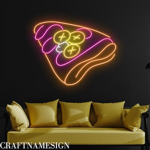 Banana Crepe Cake Neon Sign, Crepe Cake Led Sign, Custom Neon Sign, Cake Store Wall Decor, French Crepe Shop Sign, European Food Light