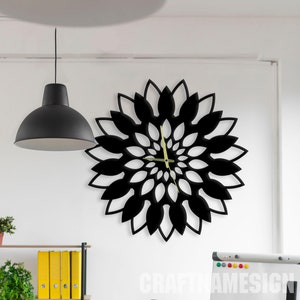 Sunflower Metal Wall Clock, Wall Clock Unique for Home Decor and Wall Arts, Personalized Sunflower Wall Clocks For Florist Shop Decor