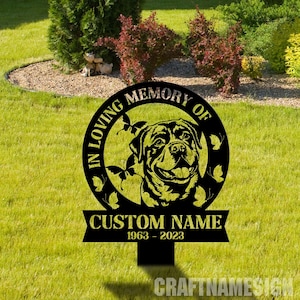 Custom Rottweiler Dog Memorial Stake, Rottweiler Metal Stake, Sympathy Sign, Pet Grave Marker, Remembrance Stake, Rottweiler Cemetery Stake